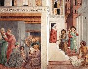 GOZZOLI, Benozzo Scenes from the Life of St Francis (Scene 1, north wall) g oil on canvas